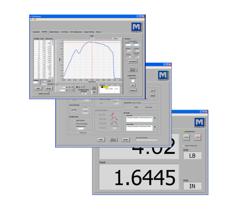 MESURgauge Mesurgauge Software de análisis de cargas y recorridos