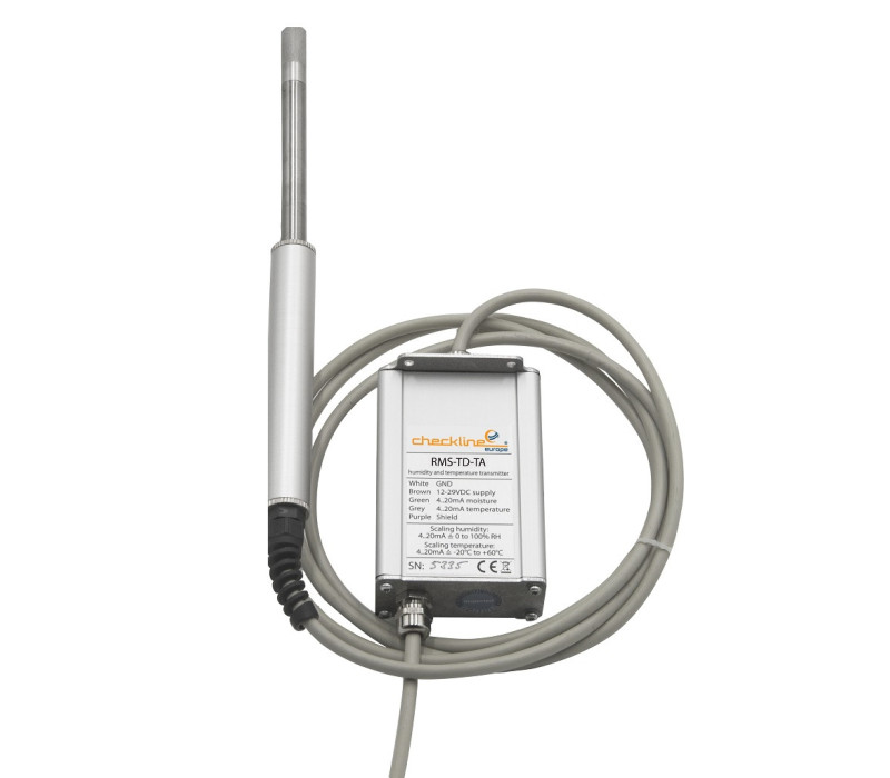 RMS-TD-TA Transmisor de humedad y temperatura con sensor externo