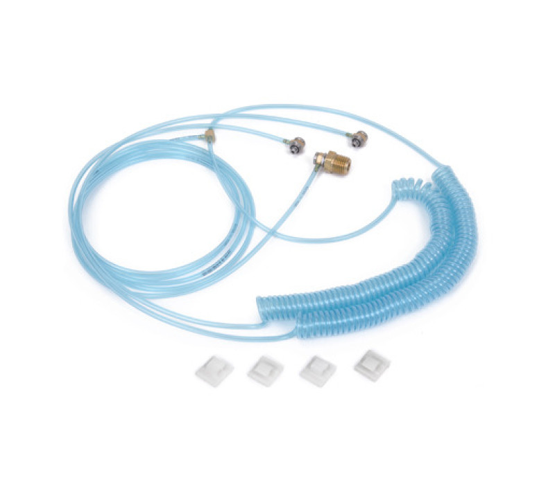 El kit opcional de conexión de aire contiene un juego completo de accesorios para dos empuñaduras G1046.