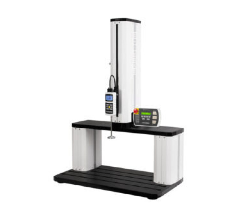 Medidor de fuerza de la serie 7 acoplado a un ESM303 motorizado con extensión de doble columna.