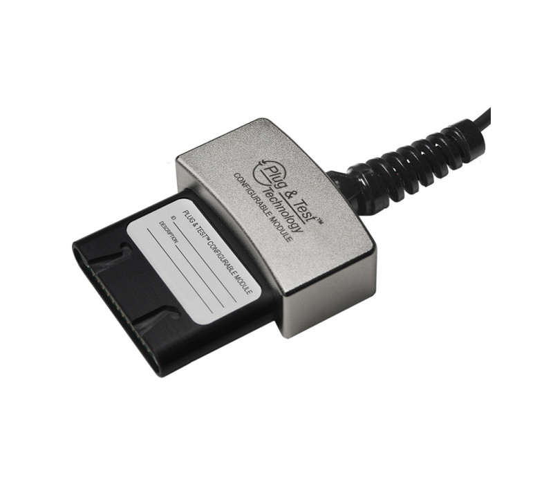 El adaptador PTA es compatible con muchos sensores basados en bandas extensométricas e indicadores Mark-10 o bastidores de pruebas de la serie F.