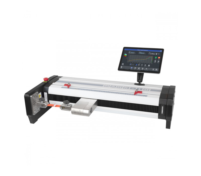 F505H Banco de pruebas avanzado configurado para la prueba de pelado con dos pinzas para película y papel G1008
