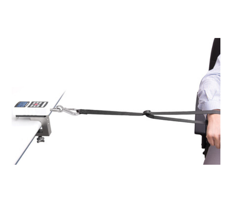 Kit de miómetro E1013 con medidor de fuerza mostrado en orientación horizontal.