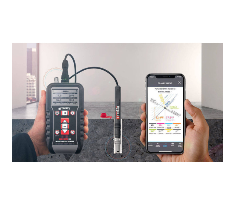CMEX5 - Medición conforme a ASTM F2170 con sensor externo Hygro i2